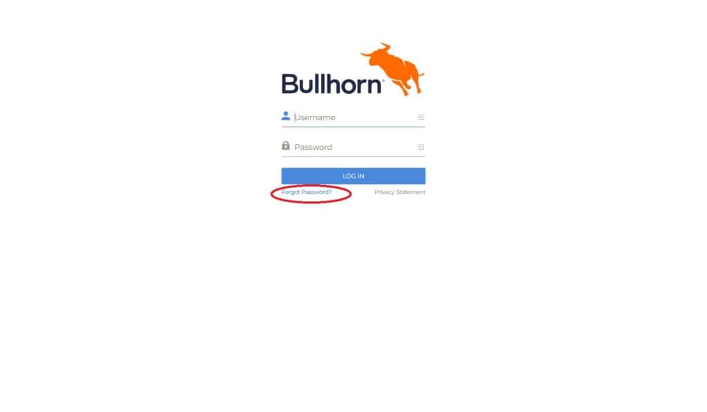 bullhorn passwort vergessen 3
